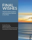 Final Wishes: Estate Planning  Legal Documents  Personal Wishes & Instructions  Household and Online Accounts