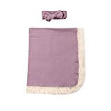 Soft Muslin Newborn Baby Blanket Bedding Blanket Wrap Swaddle Blanket Bath Towel (Purple)