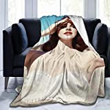 David E Everett Lana Del Rey Flannel Fleece Blanket Ultra Soft Warm Cozy Plush Bed Blanket Lightweight Sofa Throw Blanket in Winter(Size 50" X 40",60"x50",80"x60"Inch)