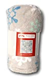 Holiday Christmas Snow Flake Plush Throw Blanket - 50" x 60"