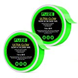 Glow in The Dark Tape — 2 Pack — 60 Ft x 1 Inch of Bright, Rechargeable, & Long-Lasting Fluorescent Tape — Luminous Tape for Outdoor Sports, Night Decorations, and Home Marking by Lockport