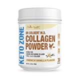 Dr. Colbert's Keto Zone® Vanilla Collagen Powder | Includes Marine Collagen | Non-GMO | Gluten Free | 630g |