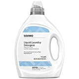 Solimo Amazon Brand Concentrated Liquid Laundry Detergent, Hypoallergenic, Free of Perfumes Clear of Dyes, 110 Loads, 82.5 Fl Oz