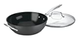 Cuisinart GG26-30H GreenGourmet Hard-Anodized Nonstick Stir-Fry Wok with Glass Cover 12-Inch