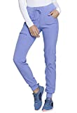 HeartSoul Break On Through Women Scrubs Pant Low Rise Jogger HS030T, S Tall, Ciel