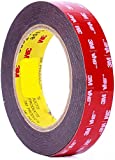 3m 1" (25mm) X 9 Ft VHB Double Sided Foam Adhesive Tape 5952 Grey Automotive Mounting Very High Bond Strong Industrial Grade