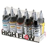 Golden 0000954-0 High Flow Acrylic 10-Color Transparent Set,Multicolor