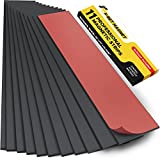 Magnet Strips with Adhesive Backing - Flat Thin Magnetic Tape for Crafts - Tool and Knife Magnetic Strip for Garage, Kitchen and Garden - Sticky Magnetic Tool Holder for Wall
