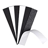 RKZCT 6PCS Rectangle Magnetic Tape Strong Adhesive Magnets Strips Flat Flexible Magnet Rubber Magnetic Strip with Adhesive Backing Perfect for Teachers, DIY Projects (Each 5.9" x 0.98" x 0.08")
