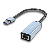 BENFEI USB to Ethernet Adapter, USB 3.0 to 10/100/1000 Gigabit Ethernet LAN Network Adapter Compatible for MacBook, Surface Pro, Notebook PC with Windows7/8/10, XP, Vista, Mac