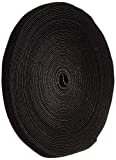 VELCRO 1801-OW-PB/B Black Nylon Onewrap Velcro Strap, Hook and Loop, 1/2" Wide, 50' Length