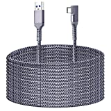 Compatible for Oculus Quest 2 Link Cable 16FT, Kuject Nylon Braided USB 3.0 Type A to C 5Gbps VR Headset Charging Cable for Oculus Quest 2/1, High Speed Data Transfer for Gaming PC