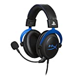 HyperX Cloud - Official PlayStation Licensed Gaming Headset for PS4 and PS5 with In-Line Audio Control, Detachable Noise Cancelling Microphone, Comfortable Memory Foam - Black