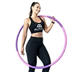 Alpas Athletics Weighted Fitness Hoop (2lbs) - Adjustable Weighted Exercise Hoop for Adults Weight Loss, Weight Hoops for Adults, Includes Carry Bag, Optimal Work Out Waist Hoop