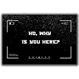 Front Door Mat Welcome Mat Ho Why is You Here Rubber Non Slip Backing Funny Doormat Indoor Outdoor Rug 23.6"(W) X 15.7"(L)