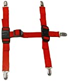 Canine Footwear Suspenders Snuggy Boots for Dog, Large, Red