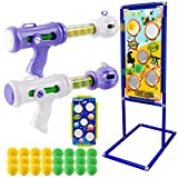 MIUJY Toys for Boys Ages 4 5 6 7 8 9 10 + Year Old, Shooting Game Toy with Dinosaur & Space Target, Foam Ball Popper Air Gun Gift for Kids Birthday or Christmas, Compatible with Nerf Toy Guns