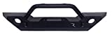 RAMPAGE PRODUCTS 99306 Textured Black Rock Rage Front Bumper with Winch Plate for 2007-2018 Jeep Wrangler JK