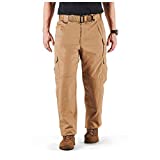 5.11 Tactical Men's Taclite Pro Lightweight Performance Pants, Cargo Pockets, Action Waistband, Coyote, 36W x 32L, Style 74273