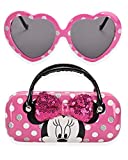 Minnie Mouse Kids Sunglasses for Girls, Toddler Sunglasses with Kids Glasses Case (Pink)