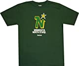 Reebok Minnesota North Stars Throwback Vintage Dark Green T Shirt (Large)