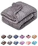 Fuzzy Dog Blanket or Cat Blanket or Pet Blanket, Warm and Soft, Plush Fleece Receiving Blankets for Dog Bed and Cat Bed , Couch, Sofa, Travel and Outdoor, Camping (Blanket (24" x 32"), DG-Flint Gray)