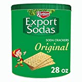 Export Sodas Crackers, Soup Crackers, Lunch Snacks, Original, 28oz Can (1 Can)