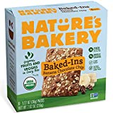 Nature's Bakery Baked-Ins Bars Banana Chocolate Chip, Organic Fruits & Veggies, Vegan, Non-gmo, Organic Snack, 6 Count (1 Box)