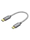 Short Micro USB to USB C Cable 0.65 FT CableCreation USB C to Micro USB Braided Cord OTG 480Mbps Micro USB Cable to USB C to USB Micro for MacBook Pro Air S21 S20 S10 Pixel 5/4/3/2 etc. Space Gray