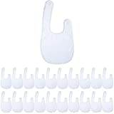 SATINIOR 20 Pcs Sublimation Blank Baby Bibs Bandana Drooling Teething Bibs (White),One Size