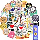 100PCS Jesus Christian Stickers, Religious Bible Faith Stickers Inspirational Cross Wisdom Words Stickers for Water Bottles, Christian Gifts Stickers