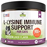 L-Lysine for Cats Supplement Powder Granules for Cat Cold, Sneezing, Congestion, Running Nose, Respiratory, Allergy Relief | Cats & Kittens of All Ages | Cat Health Supplies