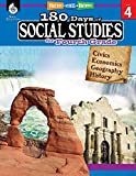 180 Days of Social Studies: Grade 4 - Daily Social Studies Workbook for Classroom and Home, Cool and Fun Civics Practice, Elementary School Level ... by Teachers (180 Days of Practice, Level 4)