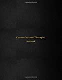 Counsellor and Therapist Notebook: Note taking logbook for mental health workers | Keep an accurate record of patient and client sessions in a easy to navigate template | Professional black cover