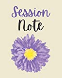 Session Note: Notebook With Sections for Therapist, Psychotherapist, Clinician, Counselor Therapeutic Interventions Logbook to Record Client Appointments 120 pages 8 x 10 Matte Cover