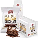 LIEBERS Dark Chocolate Rice Cakes, Snack Pack, Gift Pack, Kosher Dairy Free, Gluten Free Total Of 24 Cakes (Dark Chocolate)