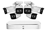 Lorex N4K2-86WB 8 Channel 4K Surveillance System with N842A82 2TB 4K Fusion NVR and 6 E841CA-E 8MP White Bullet Cameras