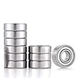 Donepart 6201 ZZ Bearings C3 High Speed Bearings 12mm x32mm x10mm Double Shielded Ball Bearings for Electric Motor, Wheels, Tools, Garden Machinery, etc (4 Pack)