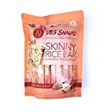 180 Snacks Pre-Meal Snack Skinny Rice Bar with Himalayan Salt 1 Pack, 3.22oz (Almonds, Figs, Apples)