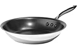 12" Stainless Steel Earth Pan by Ozeri with ETERNA, a 100% PFOA and APEO-Free Non-Stick Coating