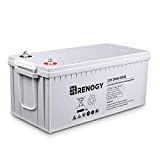 Renogy Deep Cycle AGM Battery 12 Volt 200Ah, 3% Self-Discharge Rate, 2000A Max Discharge Current, Safe Charge Most Home Appliances for RV, Camping, Cabin, Marine and Off-Grid System, Maintenance-Free