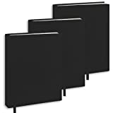 Black Book Covers 3 Pack, 9x11 Inch Jumbo Stretchable Book Sox for Most Hardcover Books, Up to 9.5”14” Washable, Reusable Protective Cover for Textbooks