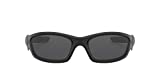 Oakley Men's OO9039 Straight Jacket Rectangular Sunglasses, Matte Black/Grey, 61 mm