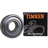 2PACK TIMKEN 6203-2Z Double Metal Seal Bearings 17x40x12mm, Pre-Lubricated and Stable Performance and Cost Effective, Deep Groove Ball Bearings.