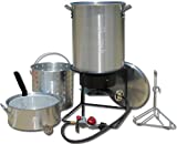 King Kooker 1265BF3 Portable Propane Outdoor Deep Frying/Boiling Package with 2 Aluminum Pots