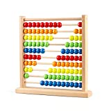 Joqutoys Wooden Abacus for Kids Math, Educational Counting Frames Toys 100 Beads Baby Abacus for Kids Montessori Gifts Abaco Matematicas para Niños
