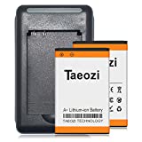 Taeozi BL-5C Battery, 2 x1600mAh Li-ion Replacement Battery for Nokia BL-5C Phone bl5c Radio Spare Battery with Travel Ac Charger