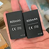 BL-5C 3.7V 800mAh Rechargeable Battery Etpark Li-ion Battery Suitable for Gameboy Handheld Game Console Household Radio with Current Protection 2 Pieces (Black)