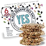 YES Bar  Black Sesame Sea Salt  Plant Based Protein, Decadent Snack Bar  Vegan, Paleo, Gluten Free, Dairy Free, Low Sugar, Healthy Snack, Breakfast, Low Carb, Keto Friendly (Pack of 6)