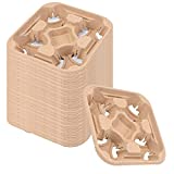 Biodegradable 4 Cup Drink Carrier, 30 Pack Eco-Friendly Drink Carry Tray Compostable Drink Carriers Cup Holder Tray Coffee Tray for Hot or Cold Drinks, to Go Drink Holder for Car Food Delivery Cafes